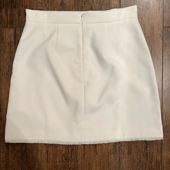 Ann Taylor Fringe Button Pocket Skirt - Picture 4 of 4